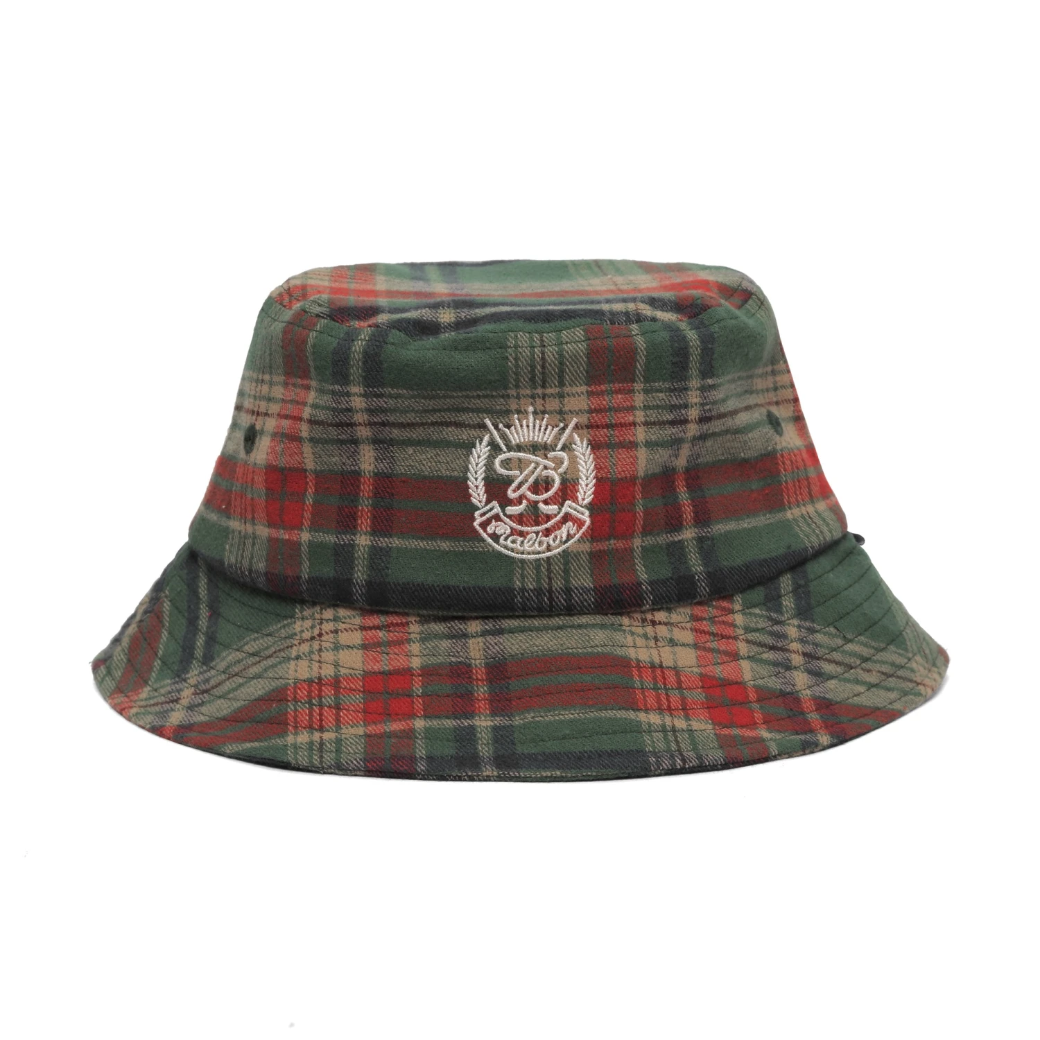 MALBON X BUDWEISER PLAID BUCKET HAT