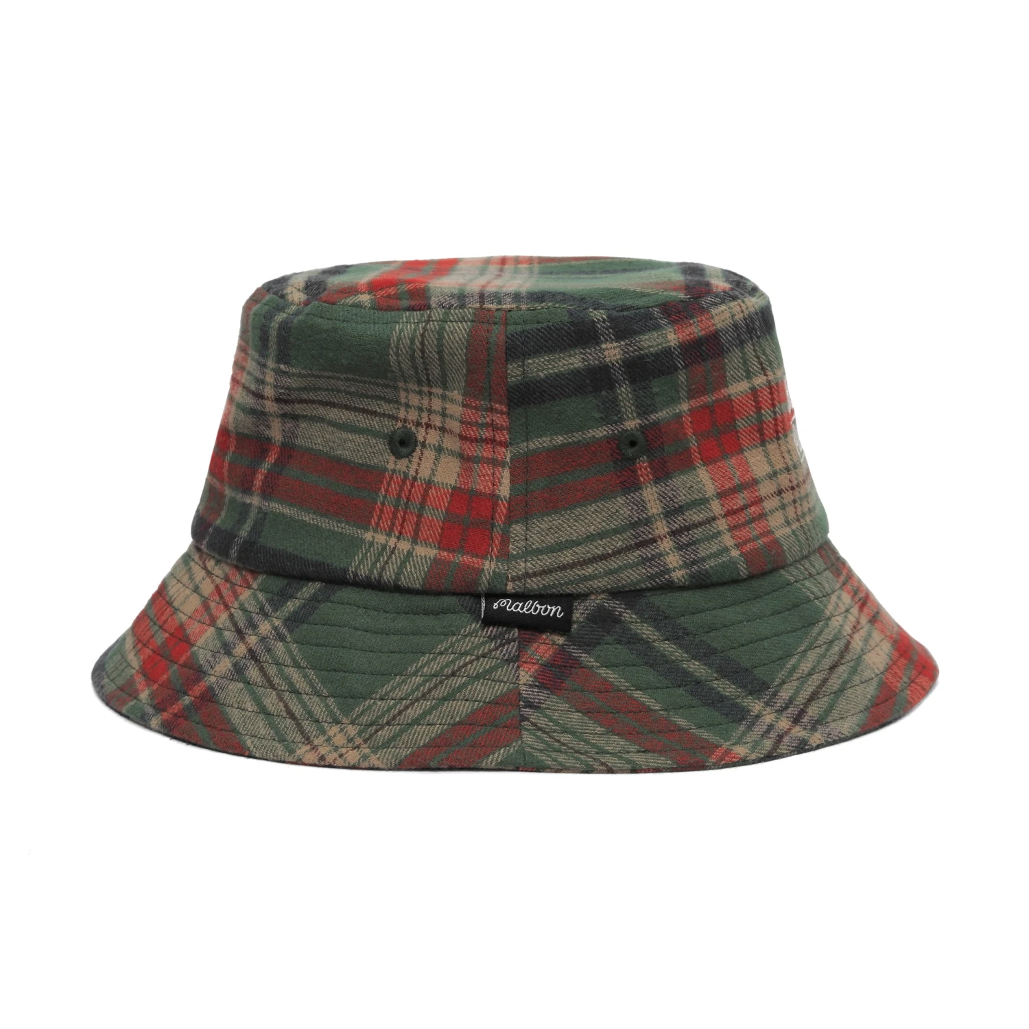MALBON X BUDWEISER PLAID BUCKET HAT - Image 4