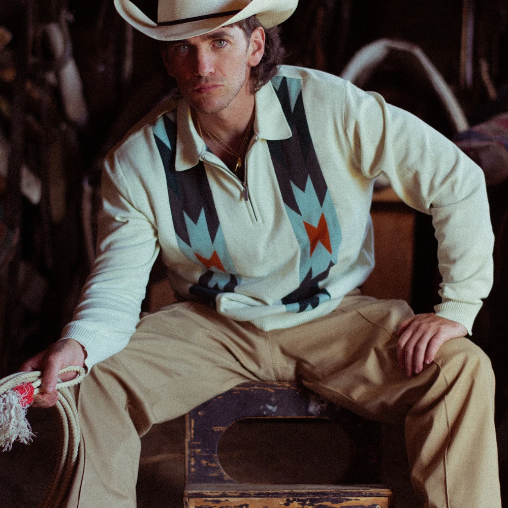 Sundance Intarsia Knit Polo - Image 2