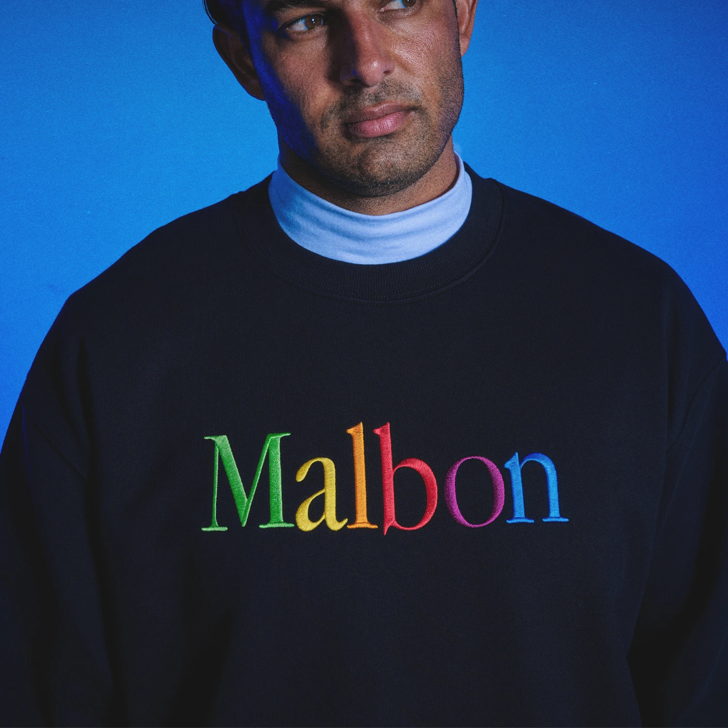 Malbon X Beams Rainbow Crewneck - Image 2